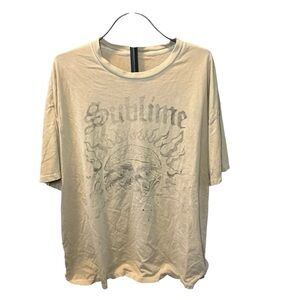 American Eagle Sublime Graphic Distressed Oversized T Shirt Size L